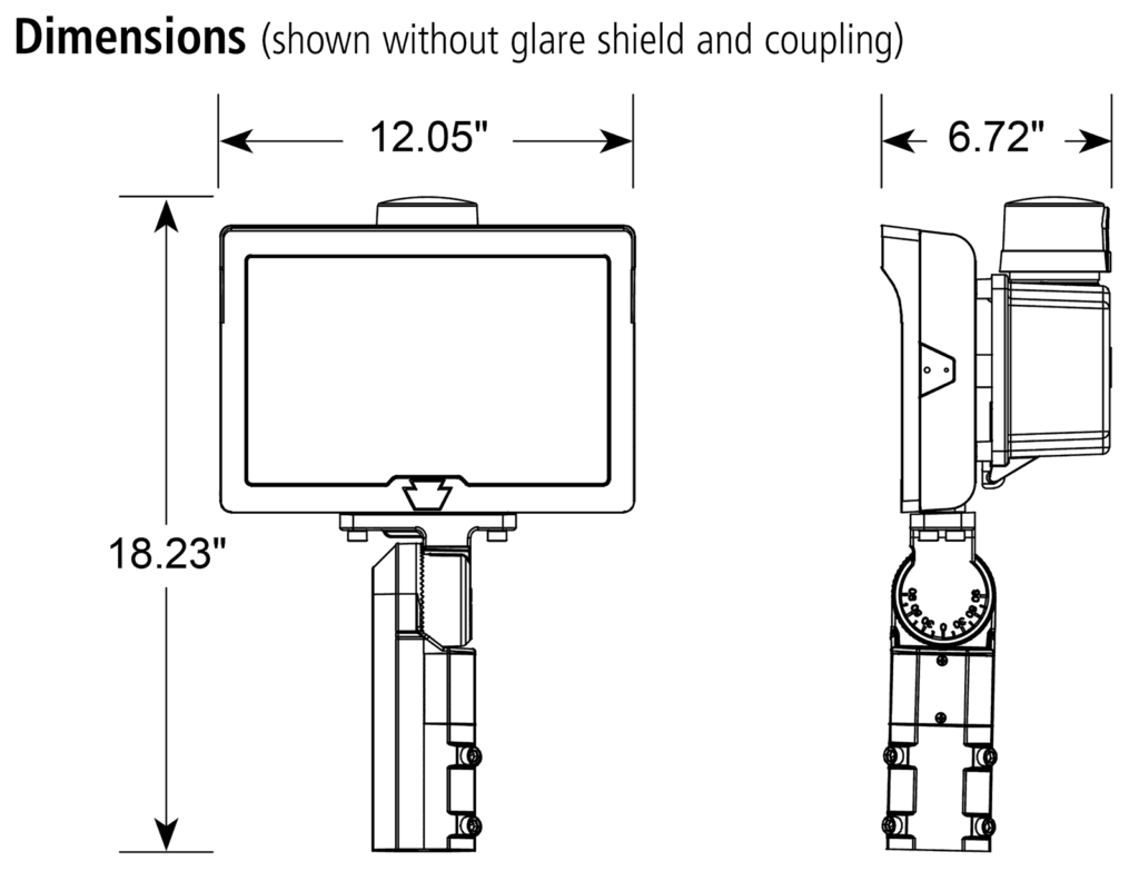 HL-HPFLED dimensions