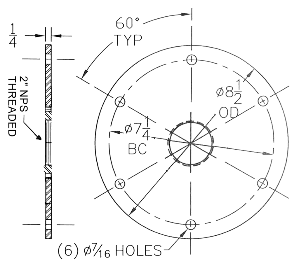 L868AA base plate BA-1932AA-25 drawing