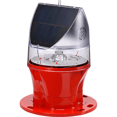 Solar Powered ICAO Type A Low Intensity Obstruction Light AV-OL-75