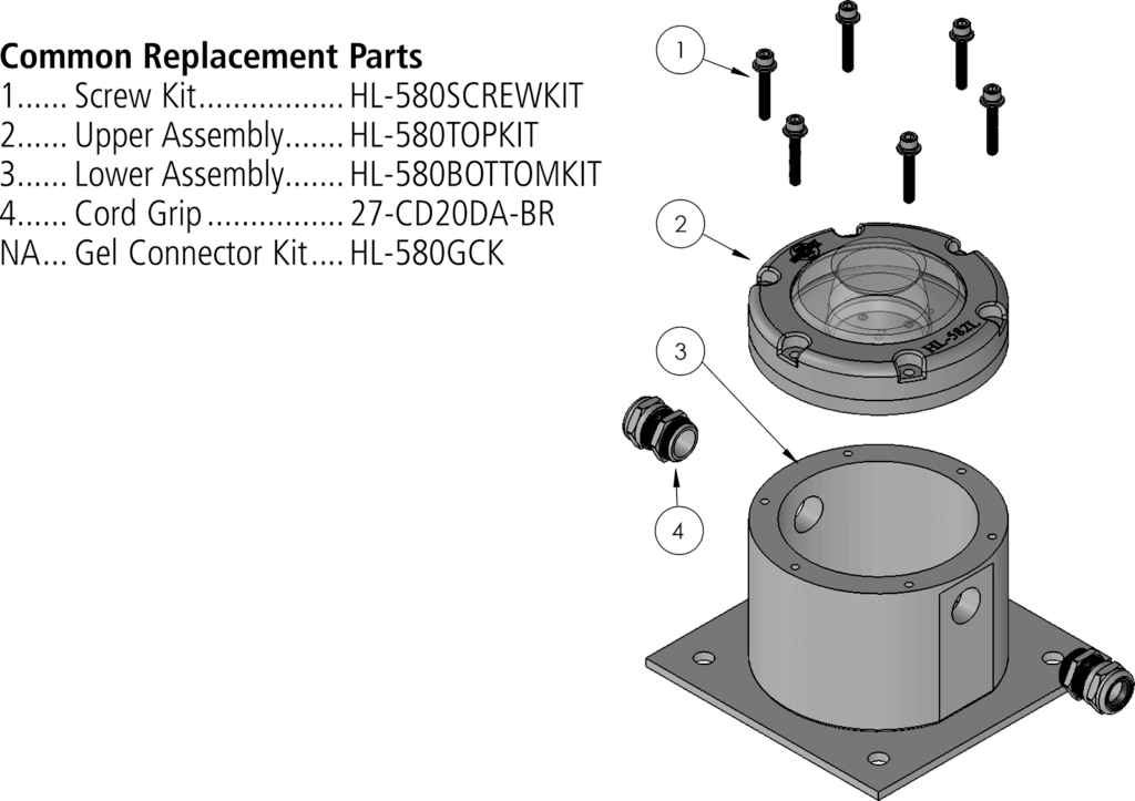 HL-580L parts