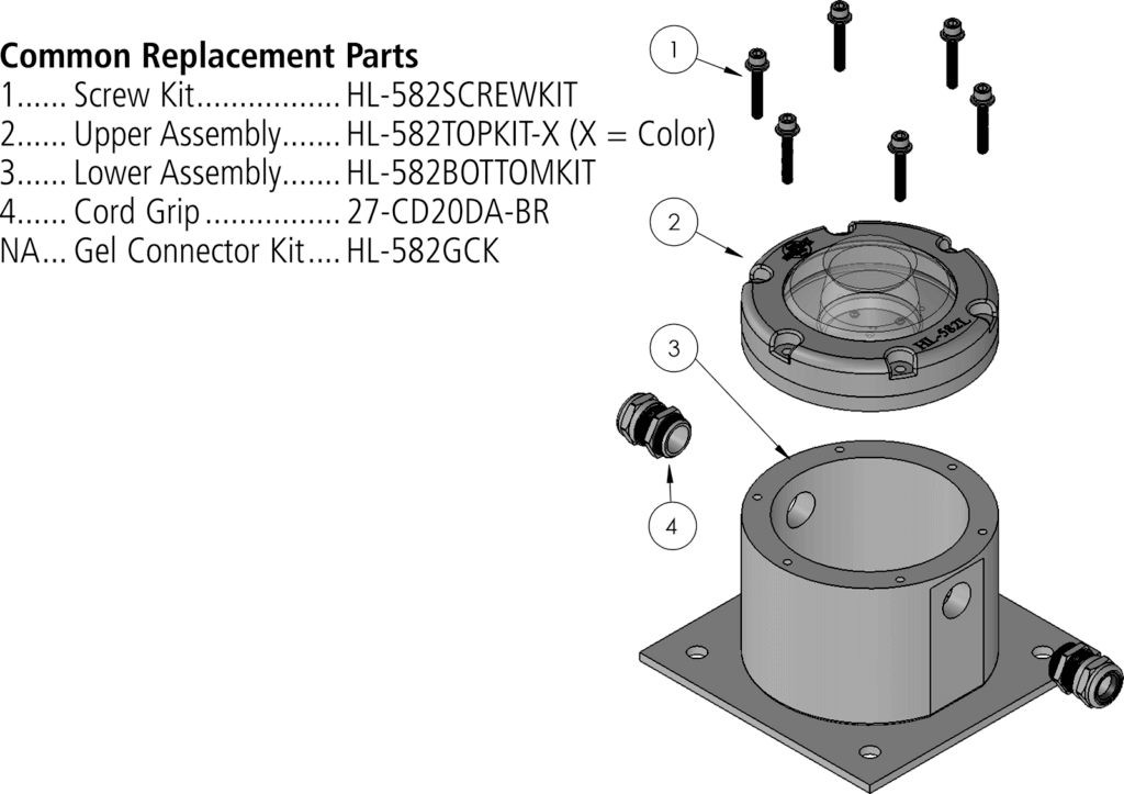 HL-582L parts