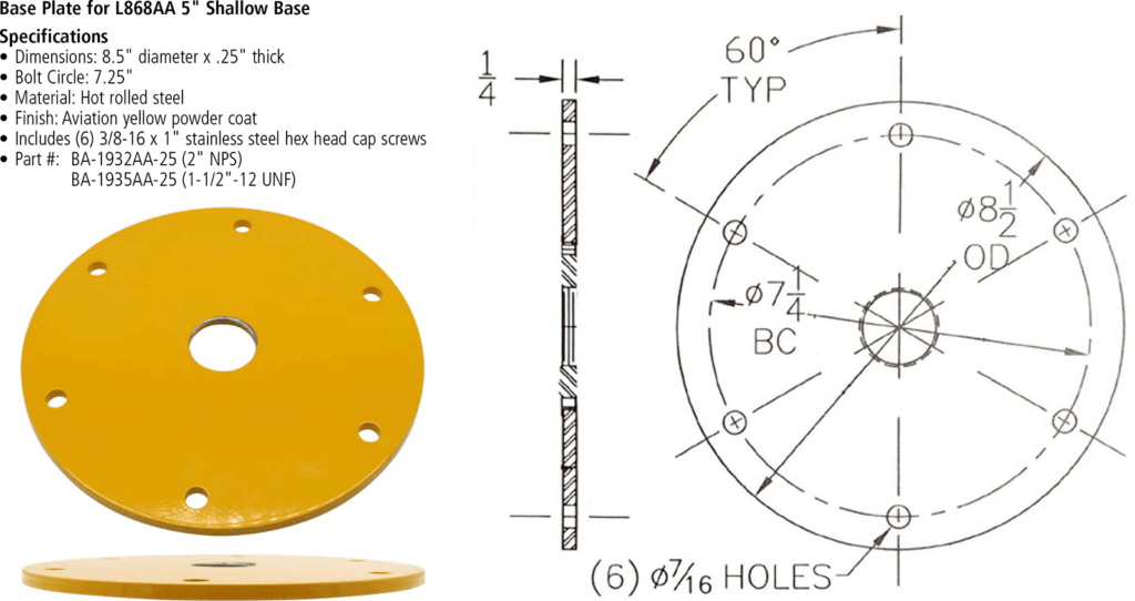 L868AA base plate